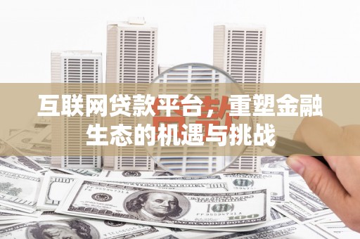 文县互联网贷款平台，重塑金融生态的机遇与挑战