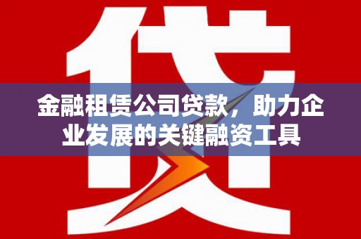 文县金融租赁公司贷款，助力企业发展的关键融资工具