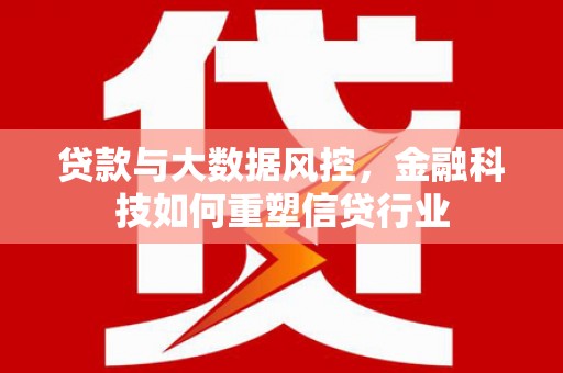 文县贷款与大数据风控，金融科技如何重塑信贷行业