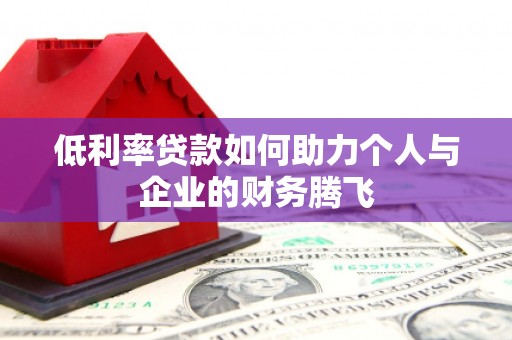 文县低利率贷款如何助力个人与企业的财务腾飞