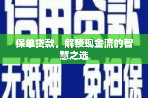 文县保单贷款，解锁现金流的智慧之选