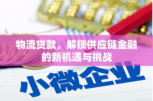 文县物流贷款，解锁供应链金融的新机遇与挑战
