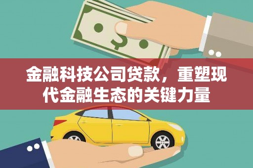 文县金融科技公司贷款，重塑现代金融生态的关键力量