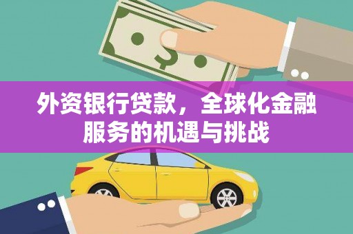 文县外资银行贷款，全球化金融服务的机遇与挑战